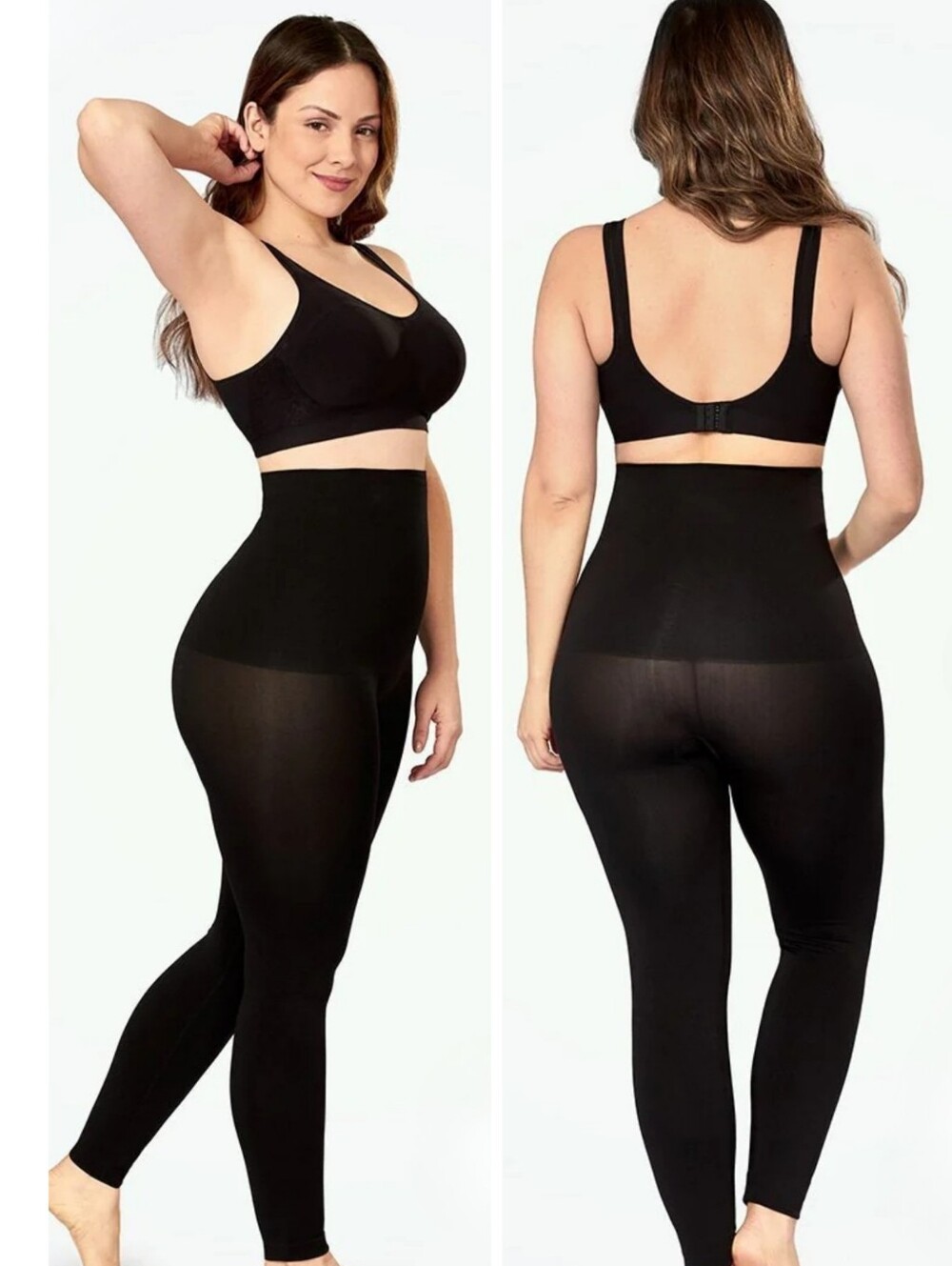 Shapermint 2XL High-Waist Shaping Leggings Black 1963-